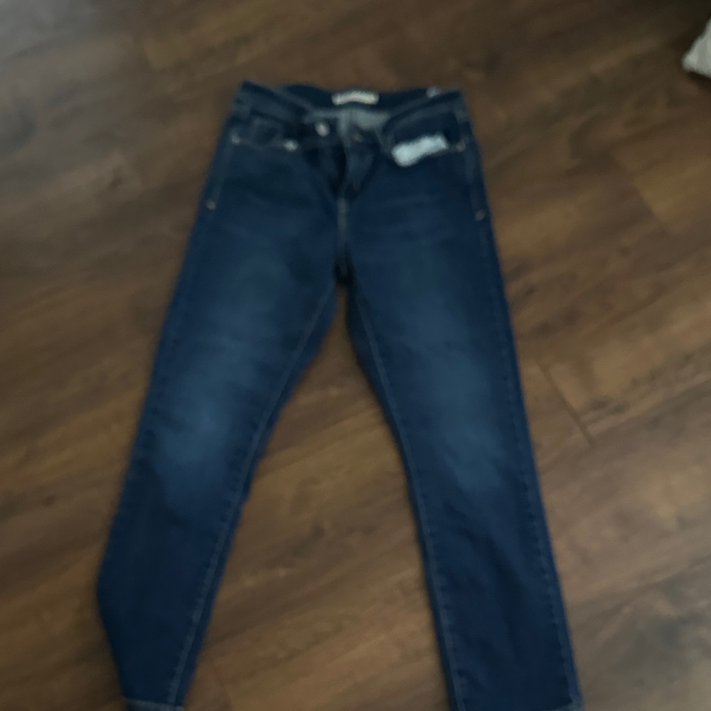 Levi’s Classic Mid Rise Skinny Dark Blue Ankle Jeans